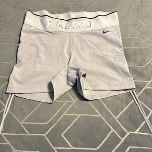 Nike Women's Gray Pro Shorts